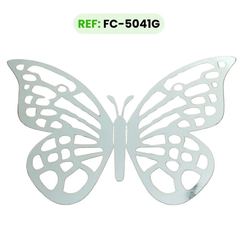 Mariposas Plateadas TIPO G Troqueladas 3d