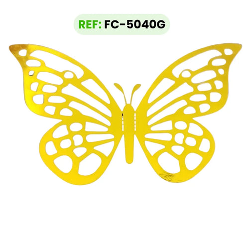 Mariposas Doradas TIPO G Troqueladas 3d