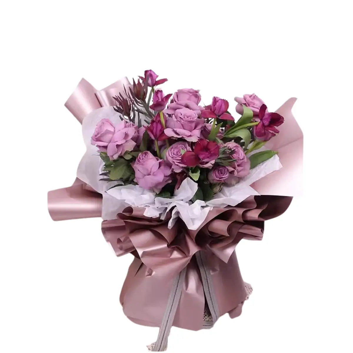 Papel Coreano Oro Rosa Metálico 58 x 58cm