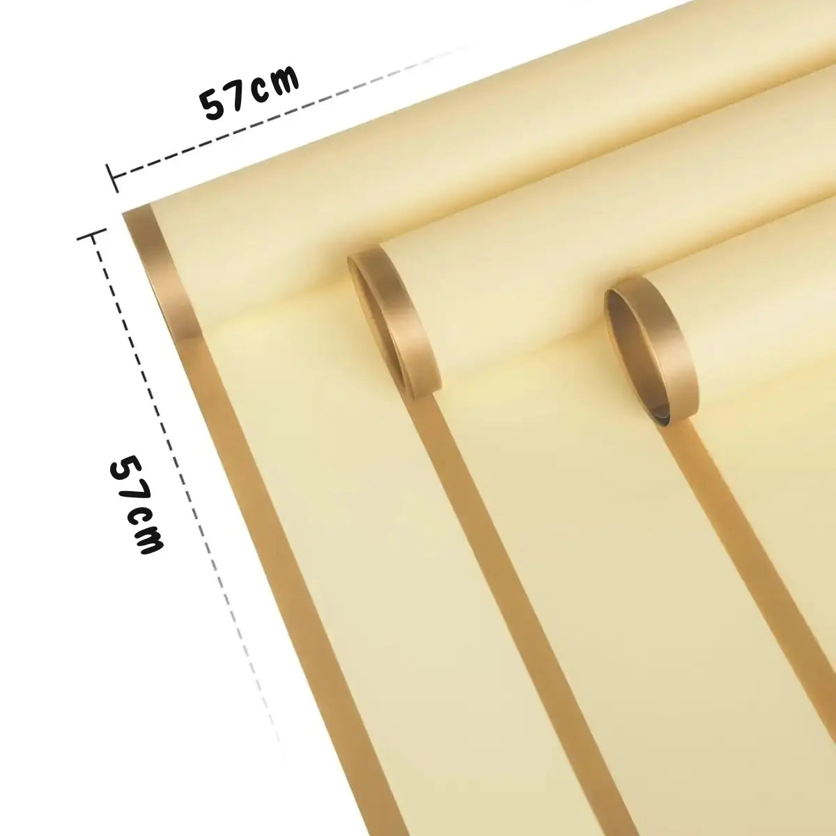 Papel Coreano Borde Dorado 57 x 57cm