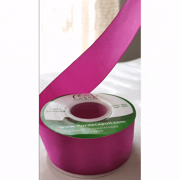 Cinta Satín Rosa Purpura 4cm