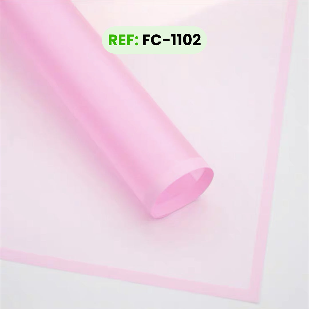 Papel Coreano Rosado Borde Rosado 58 x 58 cm