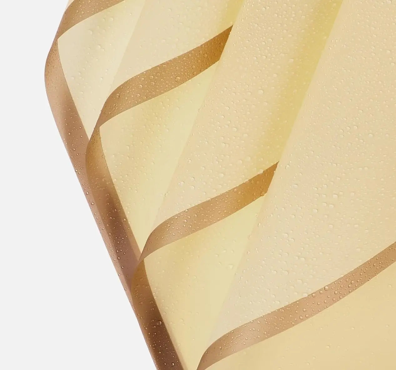 Papel Coreano Amarillo Crema Borde Dorado 58 x 58 cm