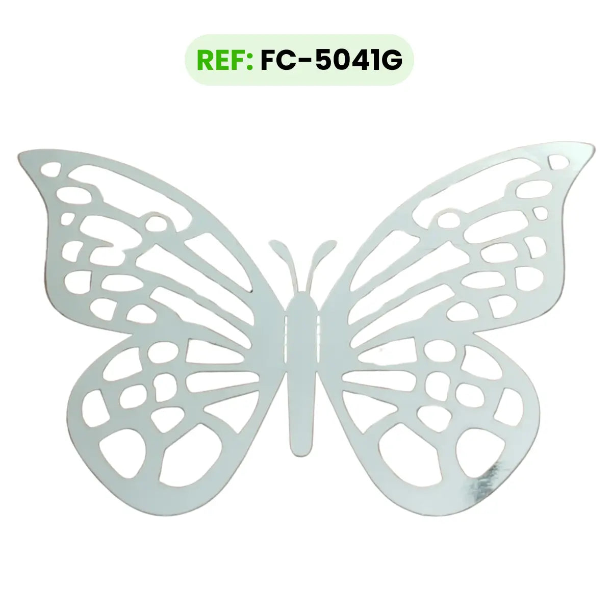 Mariposas Plateadas TIPO G Troqueladas 3d