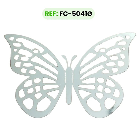 Mariposas Plateadas TIPO G Troqueladas 3d