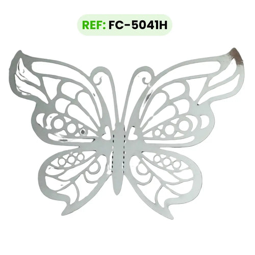 Mariposas Plateadas TIPO H Troqueladas 3d