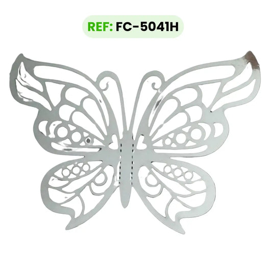 Mariposas Plateadas TIPO H Troqueladas 3d