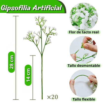 Gipsofilia / Follaje Artificial para Flores Eternas