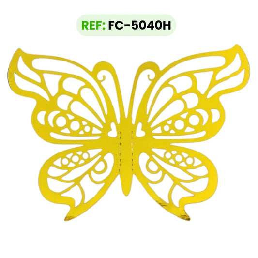 Mariposas Doradas TIPO H Troqueladas 3d