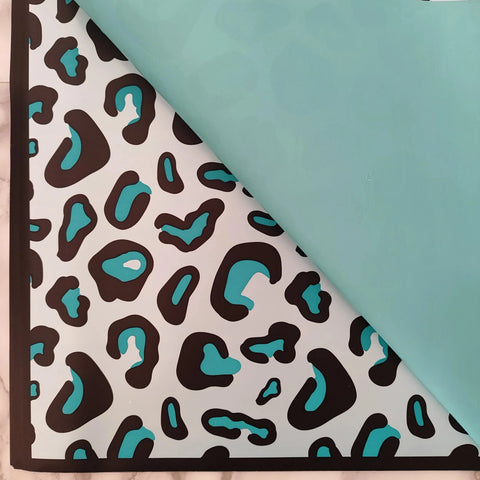 Papel coreano Estampado color Azul Cielo, paquete x 20 pliegos 58x 58 cm