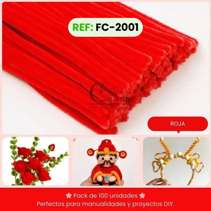 Limpia Pipas Chelines Roja x 100 uds