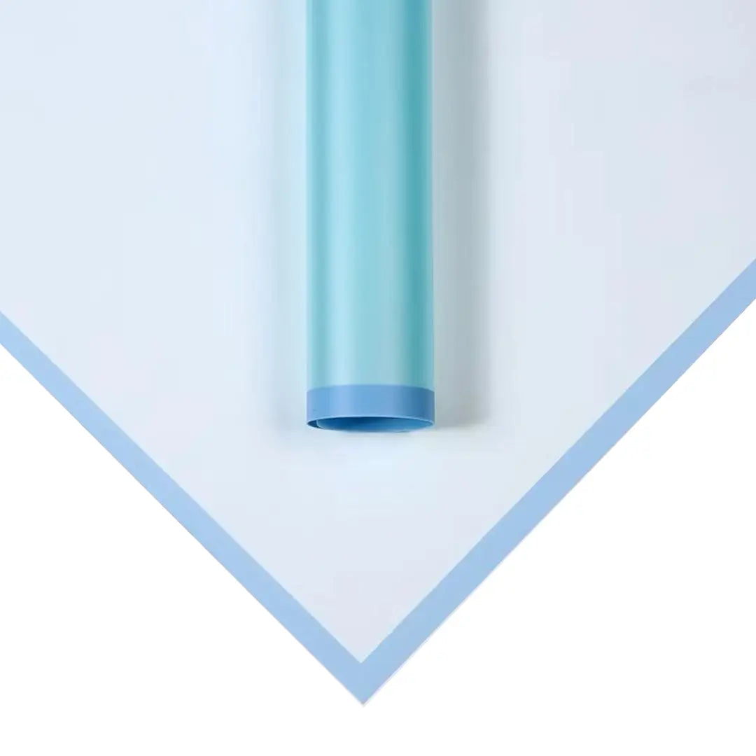 Papel Coreano Azul Claro Borde Azul 58 x 58cm