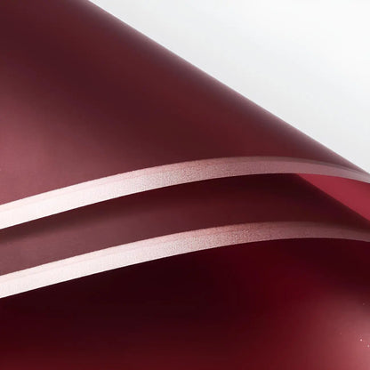 Papel Coreano Vino Tinto Borde Dorado 58 x 58cm