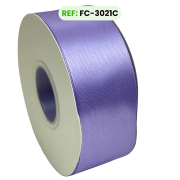 Cinta Satinada Doble Cara Estándar 4 cm x 45 m color Lila