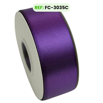 Cinta Satinada Doble Cara Estándar 4 cm x 45 m color Morado
