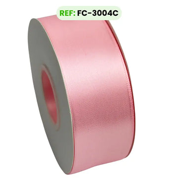 Cinta Satinada Doble Cara Estándar 4 cm x 45 m color Rosado