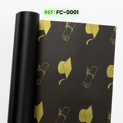 Papel coreano Grado color Negro, paquete x 20 pliegos 56 x 56cm