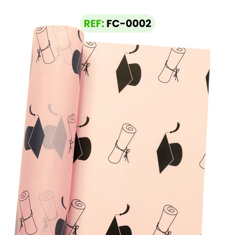 Papel coreano Grado color Rosa, paquete x 20 pliegos 56 x 56cm